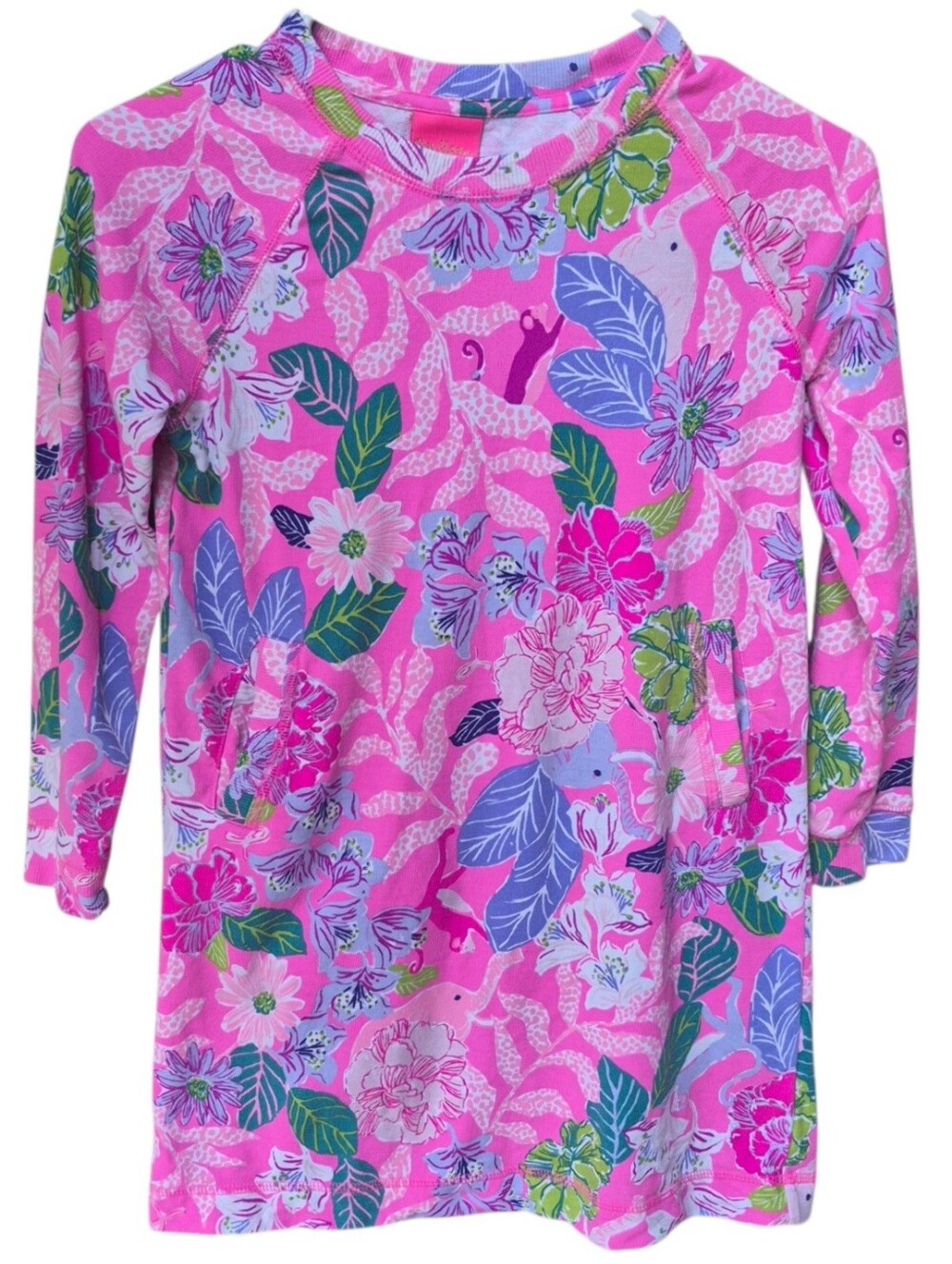 Lilly Pulitzer Mini Beach Comber Dress Best of Friends Pink Isle Size L 6-7Girls